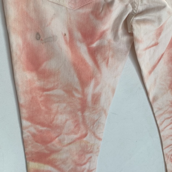 (B15) Levis Womens Jeans 535 Skinny Fit Denim coral & white Leggings, Sz 30, NWT - Picture 10 of 12